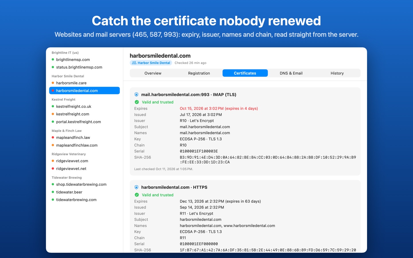 Domainbar screenshot 2