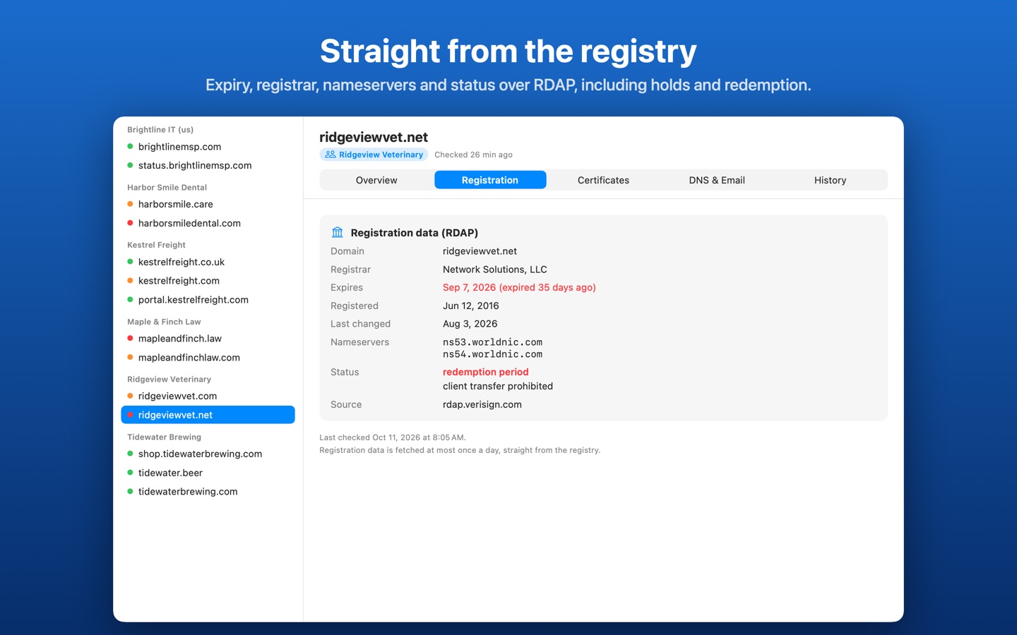 Domainbar screenshot 6