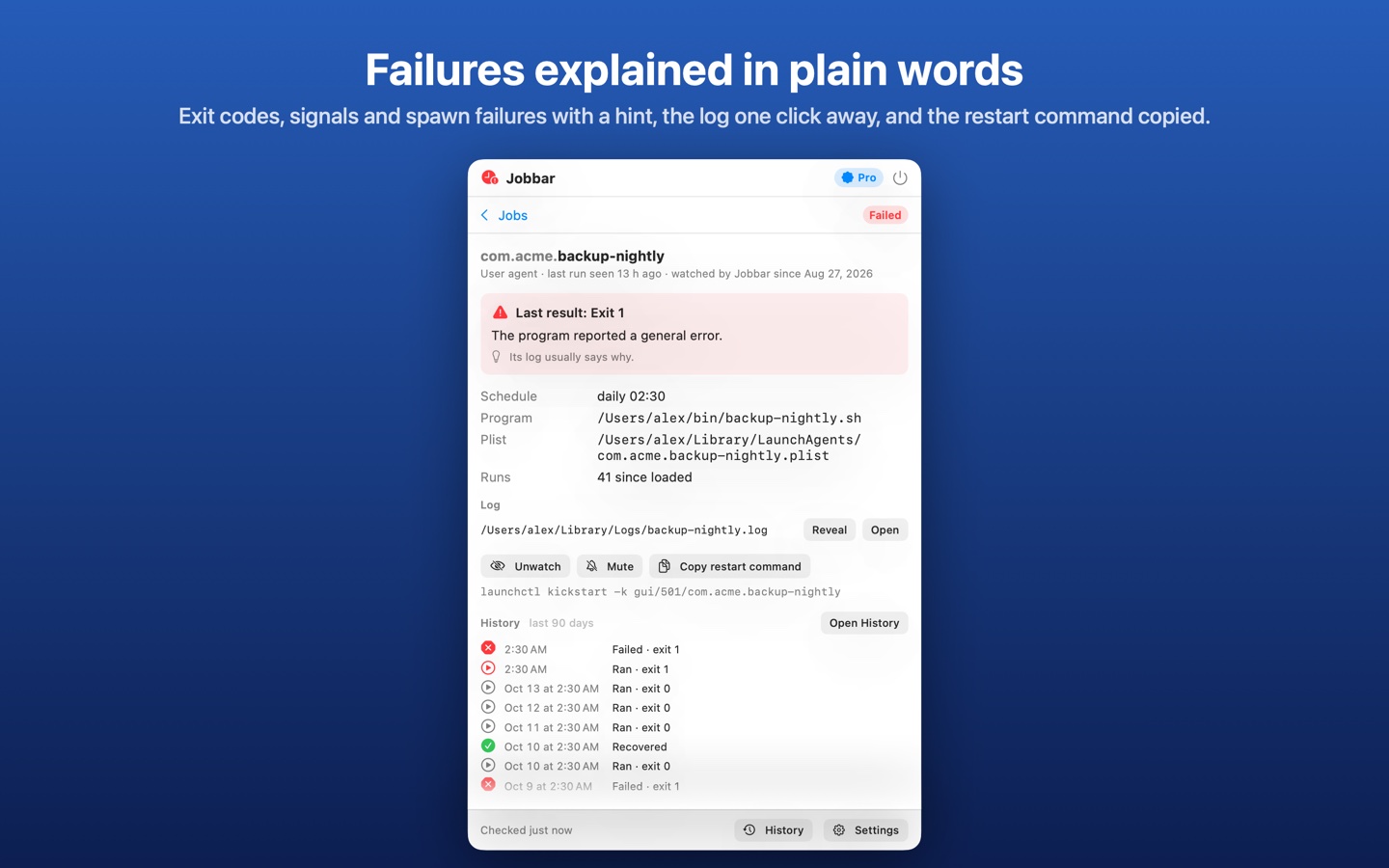 Jobbar screenshot 2