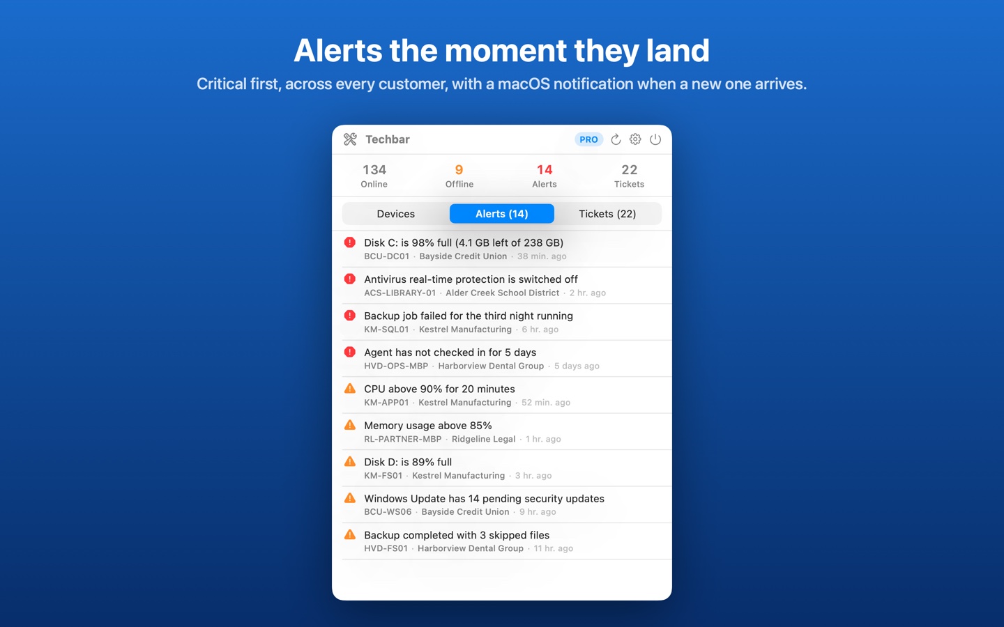 Techbar screenshot 2